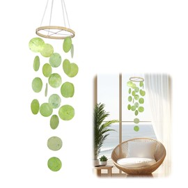 CUVZORA Shell Wind Chimes, Bohemian Decorative Shell Wind Chime, Wind Chime for Outdoor Hanging, Garden Chime, for Windows, Room, Patio and Lawn Garden