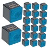 Mikinona 24Pcs Pool Stick Chalk Blue Billiard Rod Chalk for
