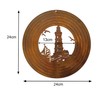 Wind Chime for Outdoor Use in 3D Lighthouse in Rust