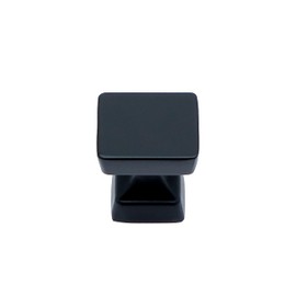 Utopia Alley Bergen Cabinet Ring Pull Knob - Decorative Cabinet Drop Pull Knobs for Cabinets and Drawers - Vintage Cabinet Hardware with Hand Finished Matt Black - Metal Drawer Pull Knobs 1.16" (1)