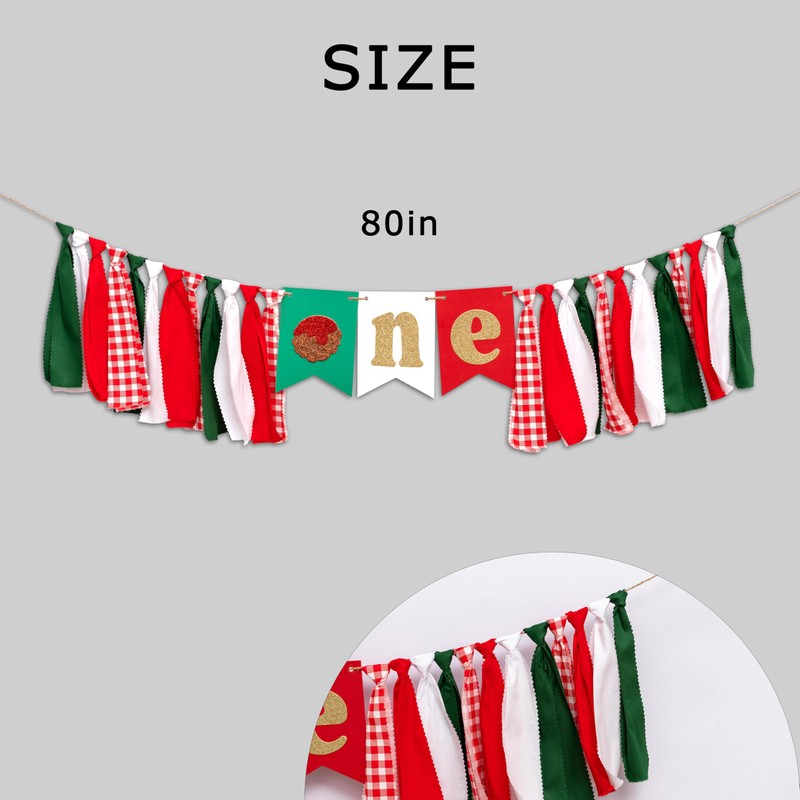 Raoformi Meatball Theme First Birthday High Chair Banner