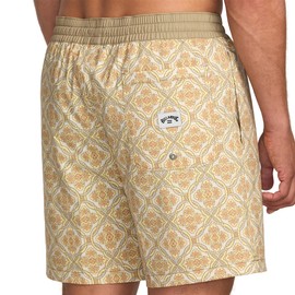 Billabong Men's Standard Good Times Layback Elastic Waist 16 Inch Swim Trunks, Lemonade