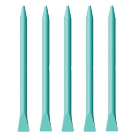 JAJADO 5 Packs Chalk Paste Squeegee Paint Stir Sticks, Screen Printing Squeegee Self Adhesive Stencils Rubber Stick, Screen Printing Tools for Transfers Chalk Paste or Ink