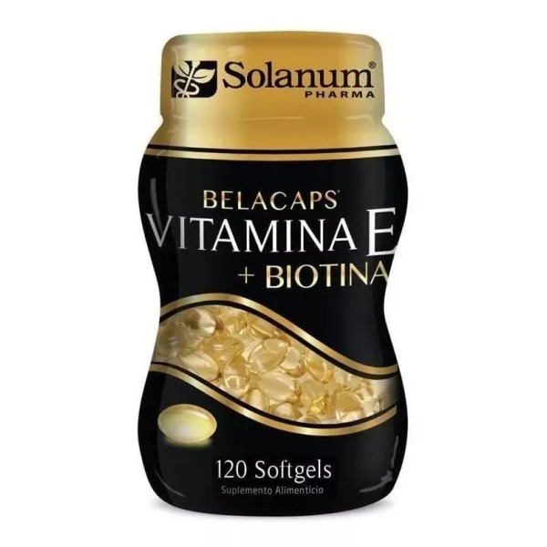 Solanum Pharma Vitamina E + Biotina Solanum 120 Cápsulas