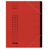 Elba 42495RO Organiser File Elasticated Pages 1-7 Cardboard Red