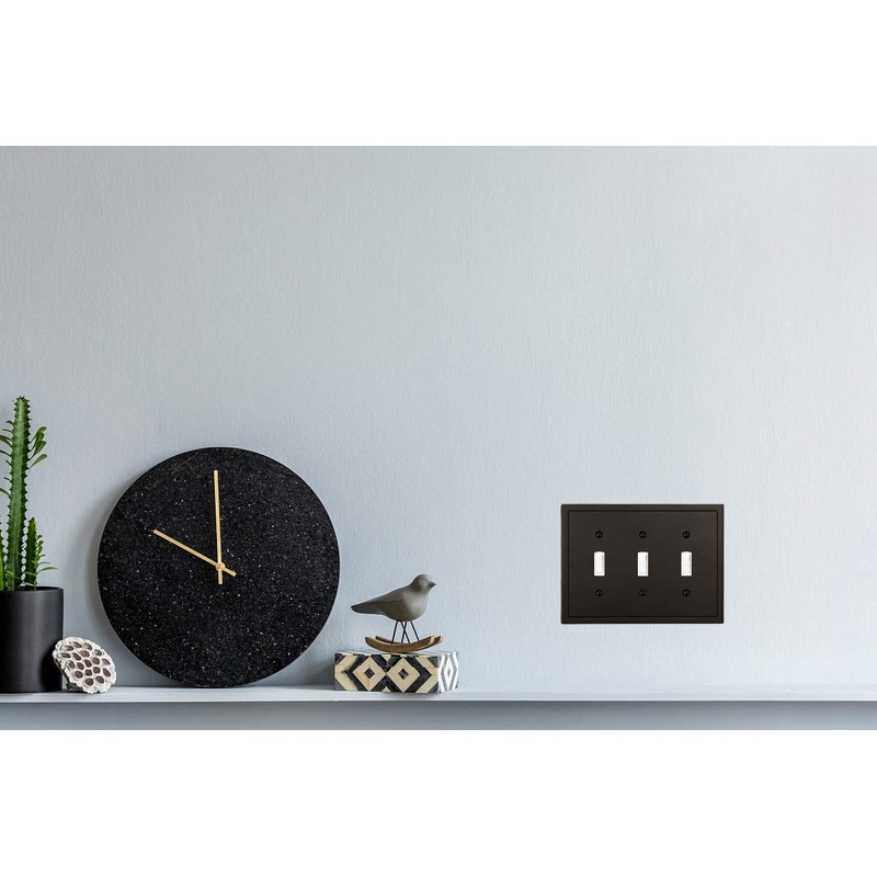 Modern Edge Decorative Wall Plate Switch Plate Outlet Cover, Durable