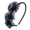 HAARallerliebst Hair Hoop (Tulle with Dots, Blue) for Girls with
