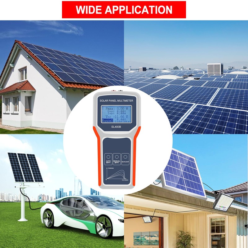 KAOLALI Digital 400W Solar Panel Smart Tester Auto/Manual MPPT Photovoltaic