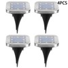 4pcs 8LED Solar Buried Light Under Ground Lamp Outdoor Pathway