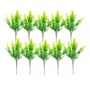 ARTIMATIC Plantas Artificiales 10 Pcs Decoración 33 Cm Con Flores