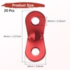 TIXIPEM Rope Tensioner Aluminum Alloy [20PCS] - Guyline Cord Adjusters