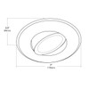 NICOR Lighting 5/6 inch LED Gimbal Downlight Retrofit Kit, 3000K