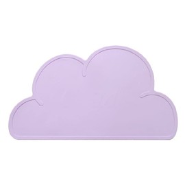 Love Dream Silicone Pet Feeding Food Mat Dog Cat Placemat Mat with Raised Edge, Anti-Slip Waterproof Pet Bowl Mats Pet Food Tray (Purple)