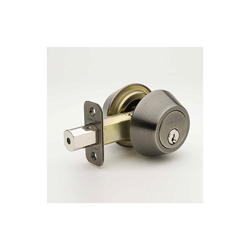 Copper Creek DB2420AN Double Cylinder Deadbolt, Antique Nickel