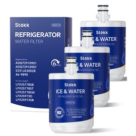 Stokk 5231JA2002A Refrigerator Water Filter Replacement Compatible with LG LT500P, ADQ72910911, ADQ72910901, ADQ72910907, Kenmore 9890, 46-9890, LFX25974ST, LMX25964ST, LSC27925ST, NSF42, 3 Combo