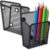 Magnetic Mesh Pencil Holder Set | Heavy-Duty Steel Organizers for