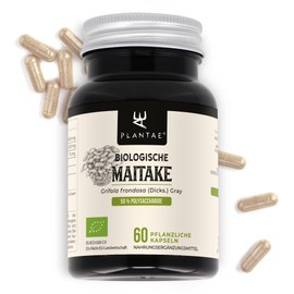 Maitake Organic Plantae 60 Vegetable Capsules Strengthens the Immune System + Health of Heart and Circulation + Superfood