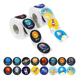 Deluxe 1000 Stickers Planetas Calcomanias Sistema Solar Cumpleaños