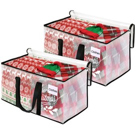 RoomHacks Clear Heavy Duty Extra Large Moving Bags, Reinforced Handle and Double Zipper Storage Bags, Packing Bags Alternative (2 Packs)