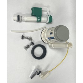 Canister Conversion Kit For 3 inch Drain, Two Piece Toilet with Tsunami Fast Fill Valve, Cable and Handle, Bolts and Gasket