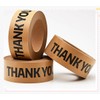 Arvakr Thank You Brown Paper Packing Tape, Designer Kraft Paper