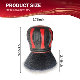 Merdege Car Interior Brush, Soft Bristles with Storage Rack, Car Beauty Tools, Car Detailing Brush Kit, Suitable for Most Cars (Red)