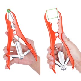 Castration Pliers for Sheep, Animal Castration Pliers Castration Band Stainless Steel with 100 Elastic Rubber Rings, for Animal Castration Pliers for Cattle, Sheep and Pigs (Various Colours)