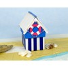 4 House Shaped 10.5cm Paper Mache Boxes to Decorate |