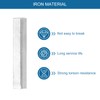 Sourcing Map 2Pcs Silver Iron Door Spindle Bar, 50mm Square