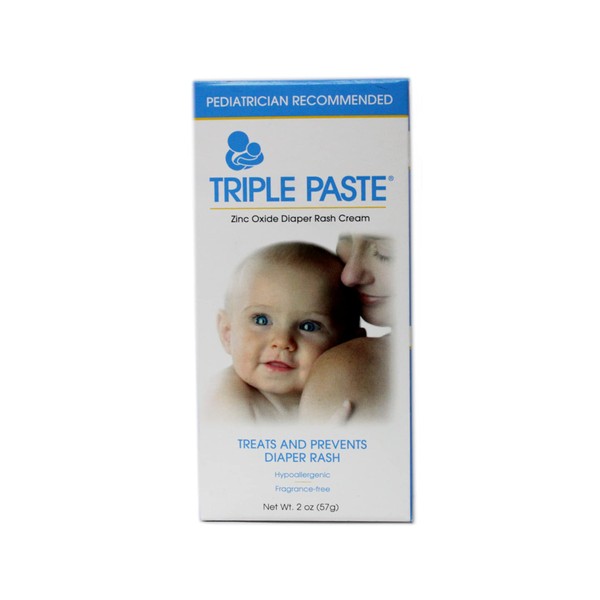 Triple Paste Medicated Ointment for Diaper Rash, Hypoallergenic - 2 oz (Pack of 1)