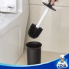 MR.SIGA Toilet Bowl Brush and Holder for Bathroom, Black, 1