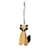 Four Wooden Painted Fox Hangers - Perfect Christmas Tree Hanger