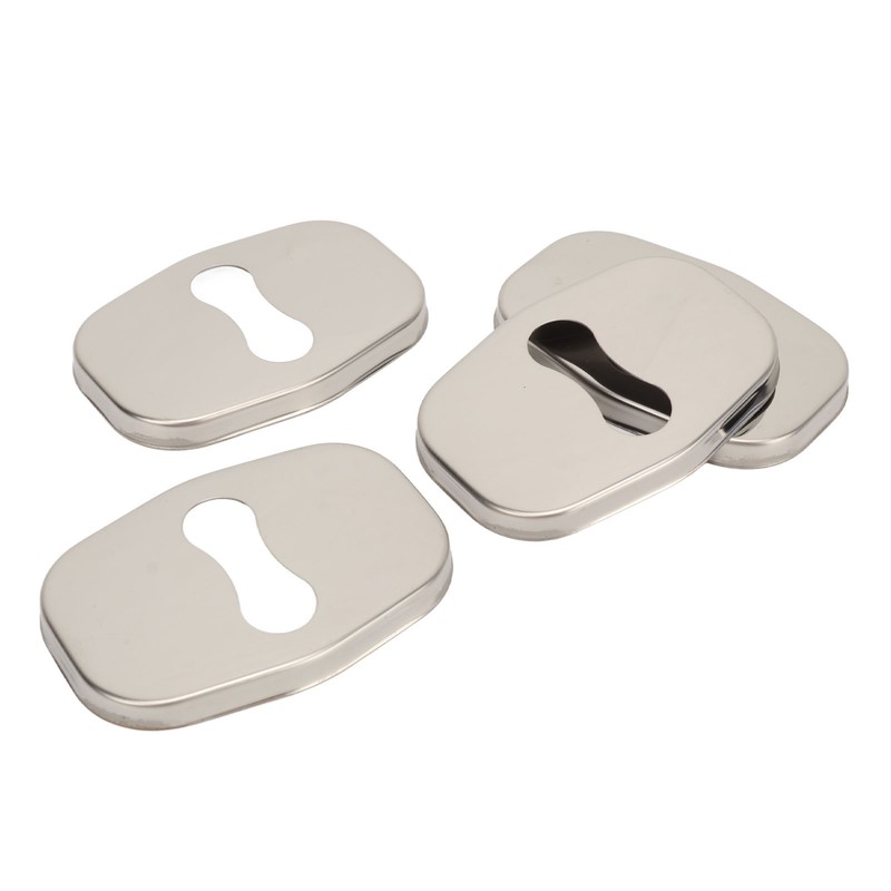 4PCS Door Lock Striker Cover Stainless Steel Strong Protection Replacement