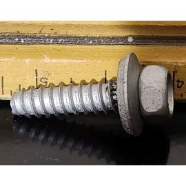 Unbranded #14 1" Hex 3/8 Head Metal Roofing Screws with EPDM Washer Gasket Bag 250 Oxyseal