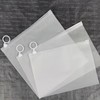 Translucent Slide Pouch 24cm x 15cm Large Accessory Toiletry Bag Cosmetic Zipper Pack PE PVC / 반투명 슬라이드 파우치 24CM X 15CM 대형 소품 세면백 화장품 지퍼팩 PE PVC