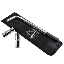 Wheel Accessories Parts Extendable Telescoping Lug Wrench Wheel Wrench with CR-V Chrome Vanadium Sockets Long Thin Wall Socket Sizes 17mm 19mm 3/4" 21mm 3/16” 23mm 7/8” fit virtually all vehicles