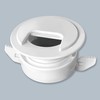 Twist Lock Grommet (1-Pack White) Cable, Wire & Cord Management
