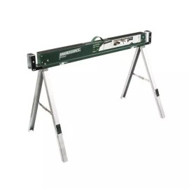 Masterforce 1100 Lbs Adjustable Steel Sawhorse Work Table Heavy Duty Folding Telescopic Legs