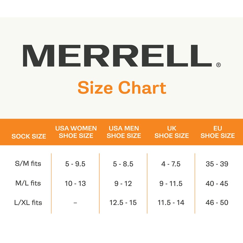 Merrell Unisex Socks, Olive / Leaf It to Me