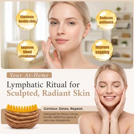 TwinWolf Lymphatic Drainage Gua Sha Face & Body Brush for Glowing Skin