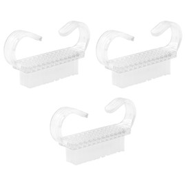 3 Pieces Nail Cleaning Brush, Handle Nail Brush Nail Hand Scrubbing Cleaning Brush Fingernail Brushes Plastic Clean Brush (Transparent color) Y7MJQJS