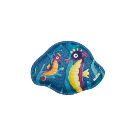 ergobag Funkel Klettie Motif World Theme World Velcro Surfaces Collecting Fun Customisation, Seahorse - Multi Colored