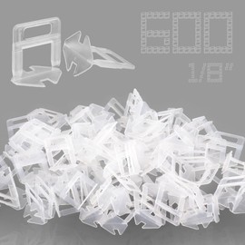 Tile Leveling System 1/8 Inch Spacers, 600 pcs Tile Spacers Clips 3mm Tiles Leveler Spacers Tile Tools Set for Professional Ceramic and Stone Installation