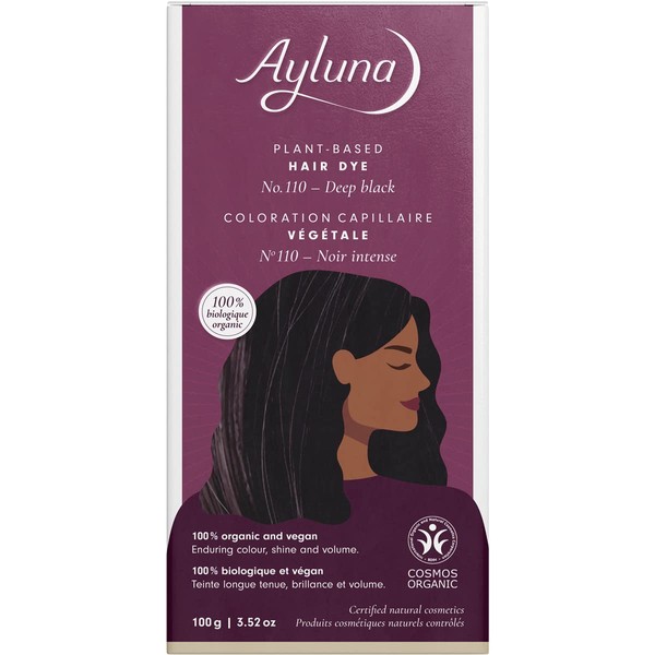 Ayluna Plant hair colour, jet black (1 x 100 g)