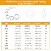 Sutemribor 1000 Pieces 9 Sizes 304 Stainless Steel Lock Washers,