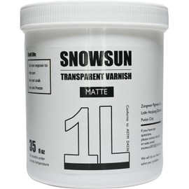 SNOWSUN Matte Varnish for Acrylic Painting, 1L Professional Acrylic Artist's Varnish, Matte Finish, Non-Yellowing, Non-Toxic, Suitable for Artists, Hobby Painters & Kids