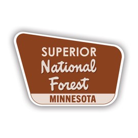 Superior National Forest Minnesota mn Sticker for Water Bottle Phone Hard hat - Four Pack