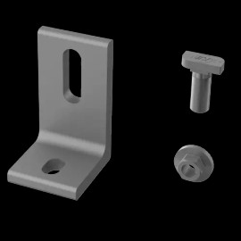 K2 L-Foot Slotted Set, Mill Solar Mount PN# 4000630