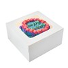 Zzrywuty 10x10x5 Inches Cake Box with Cake Board Set (40Pcs,