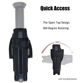 Universal Police Baton Holder -360 Degree Rotating Nylon Baton Cover for 21-26 inch Expandable Baton Holster for Duty Belt for Police Security Officer